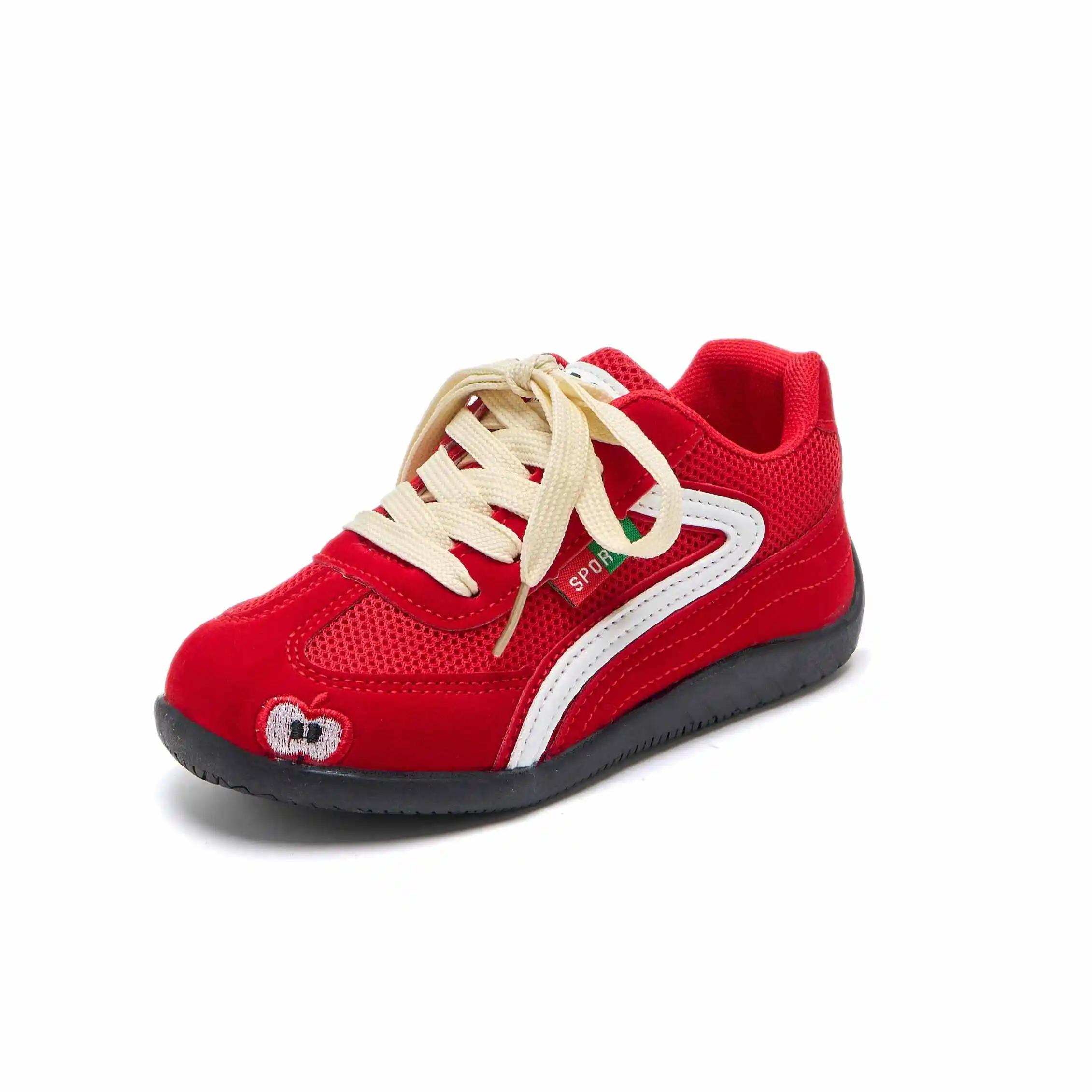 

Детские кроссовки балетки спортивная повседневная обувь для девочек летние беговые сандалии 2025 новый бренд для ходьбы пешего туризма на шнуровке zapatos mujer 27-insole 17.0cm красный