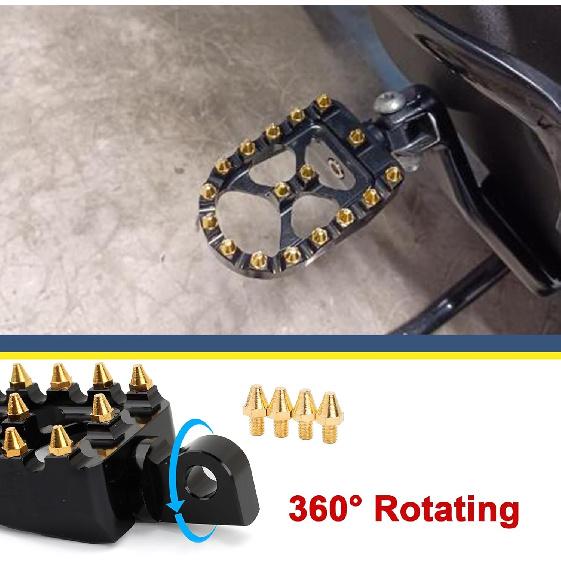 Motorcycle Foot Pegs MX Wide Pegs Floorboards for Dyna Fat Bob Touring Road Glide Road King Street Glide Electra Glide Sportster XL XR 883 Softail