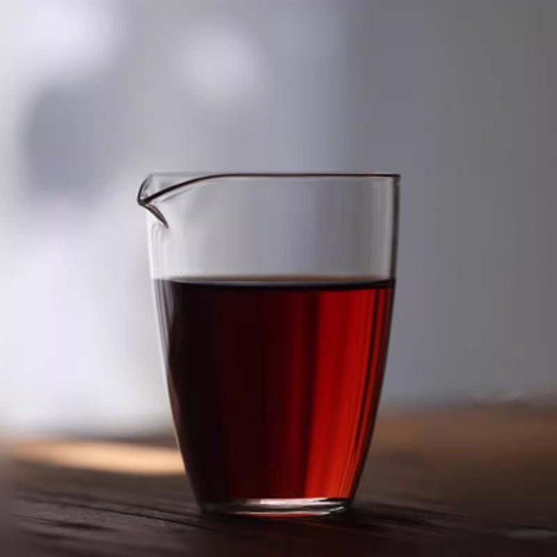 Thickened Borosilicate Glass Gongfu Tea Cup Set - Anti-Scald, Transparent, Uniform Divider