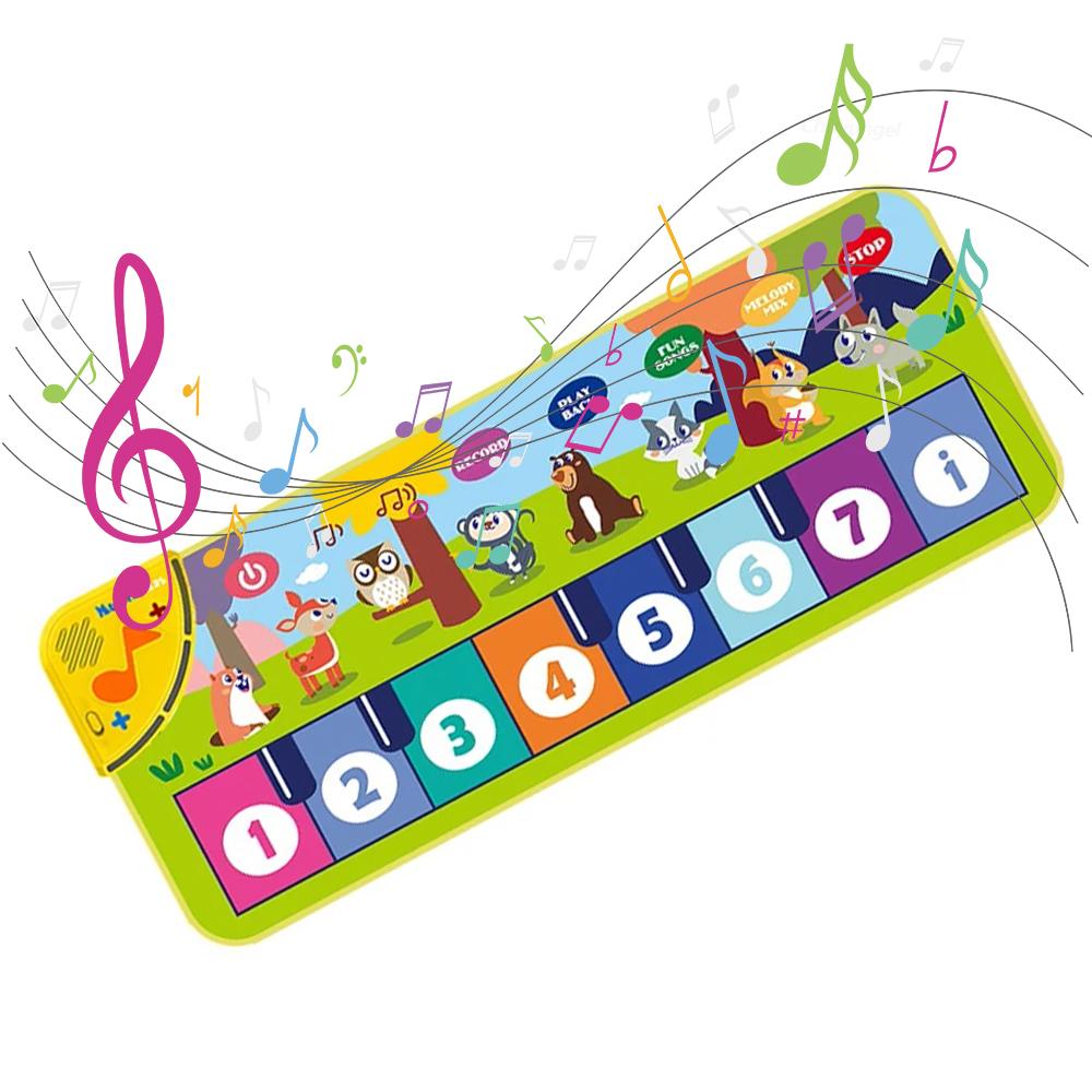 Piano Mat for Kids Kids Toddlers Floor Keyboard Dance Mat Baby Fitness Play Musical Carpet Music Instrument Toys Girl Boy Gift