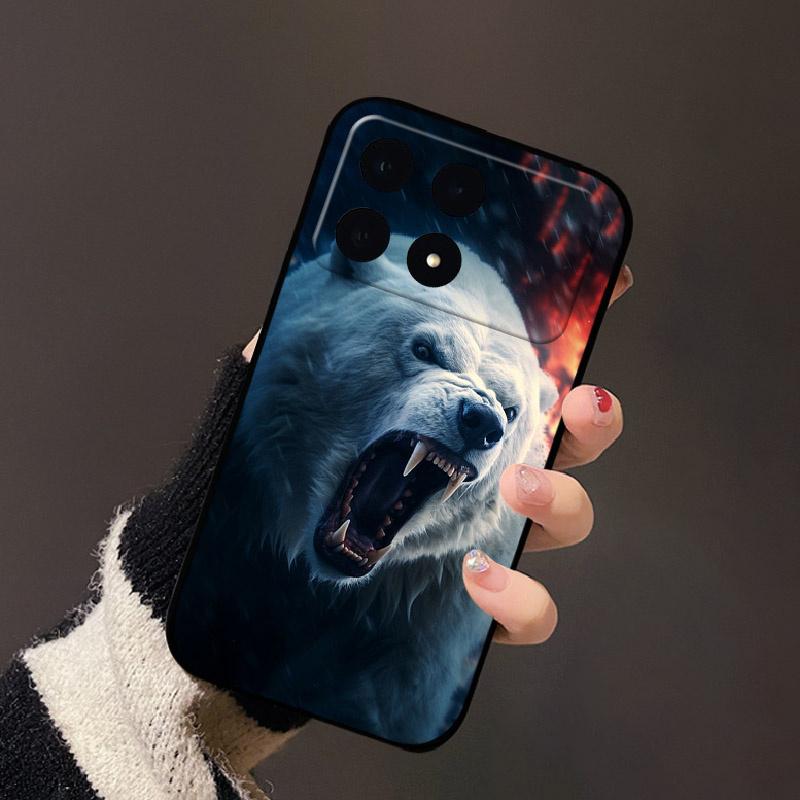 For Xiaomi POCO F8 Pro Case Fashion Cute Cartoon Silicone Back Cover For Xiaomi POCO F8Pro Phone Shell Luxury Soft TPU Fundas