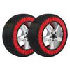 2pcs Automotive Snow Socks for Tires No Damaging Tire Hub Anti Slip Super Strong Low Temperature Tolerance, No Noise