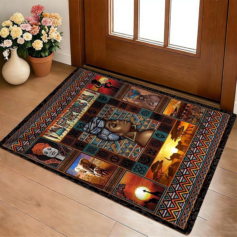 African Heritage Living Room Nonslip Area Rug Soft Carpet For Bedroom Game Playroom Sofa Office Home Decor Doormat Christmas Gift C930825