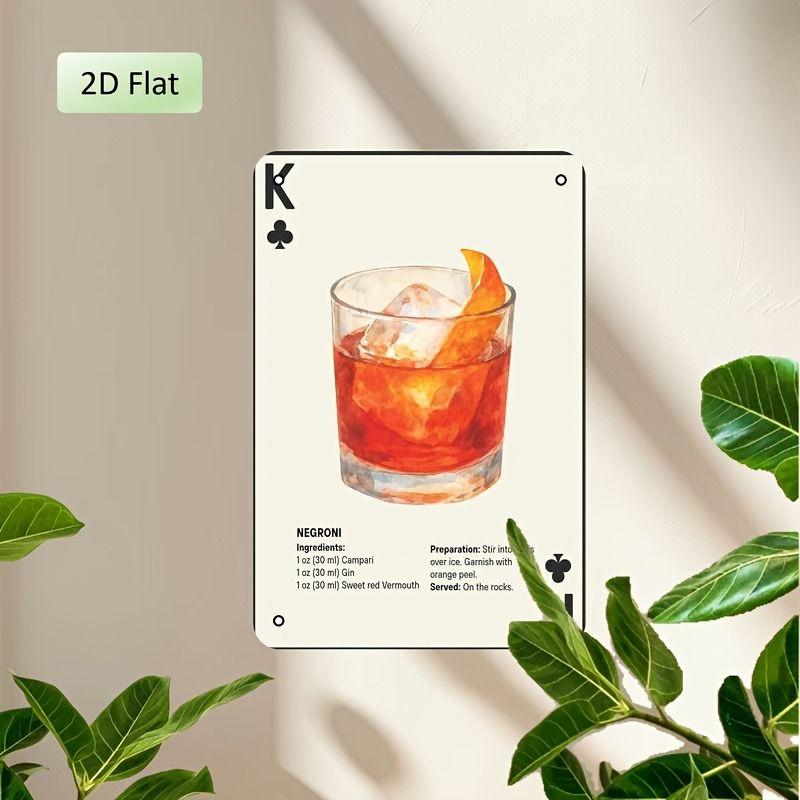 Playing Cards Poster Metal Sign 20x30cm Wall Art