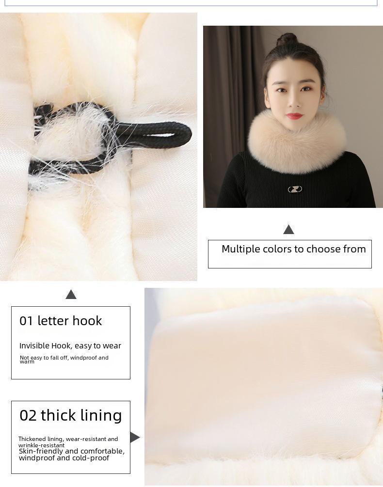 Koreansk Imitationsrävpälssjal: Shanhelian-stil, Tjock varm krage för kvinnor, Höst/Vinter