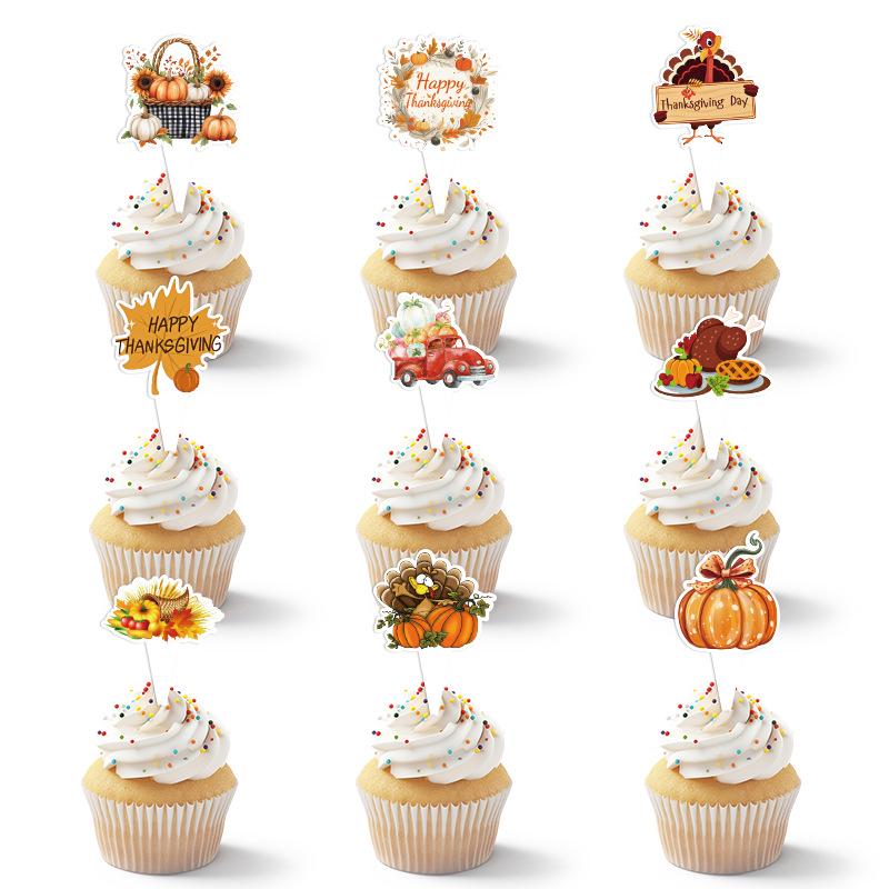 Autumn Style Thanksgiving Banner: Turkey & Pumpkin Harvest Decorations