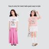 Girls' Cartoon Rabbit Print Short Sleeve T-Shirt