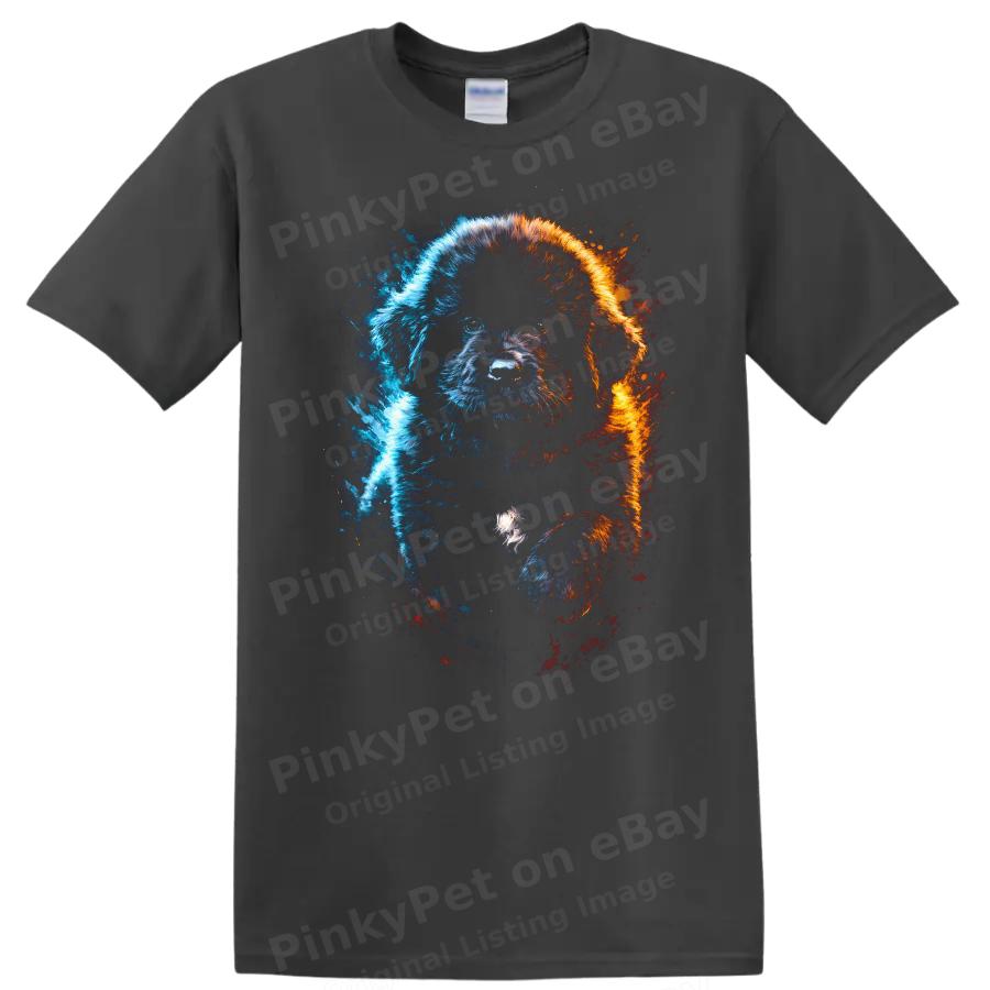 Dog Artwork Print T Shirt Cute Puppy Design Cool Graphic Tee
