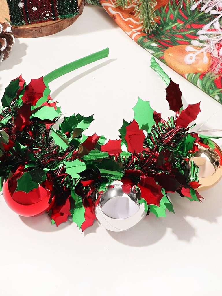 1Pcs Christmas Headband Christmas Ball Headbands  Hair Hoop Christmas Costume Props Christmas Hair Accessories for Women Adults