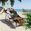 Retro MUFC Canvas Print Beach Towel, Large Soft Quick Dry Towel for Beach Camping Swimming