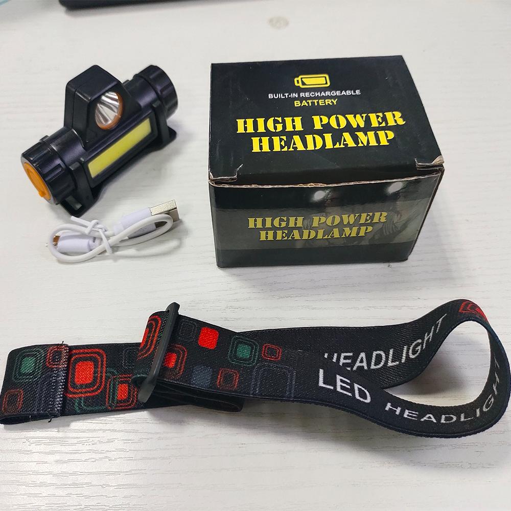 

Наружное освещение магнитные фары COB рабочие фары двойные источники света мощный свет бесконечное затемнение USB фары для ночной рыбалки чёрный