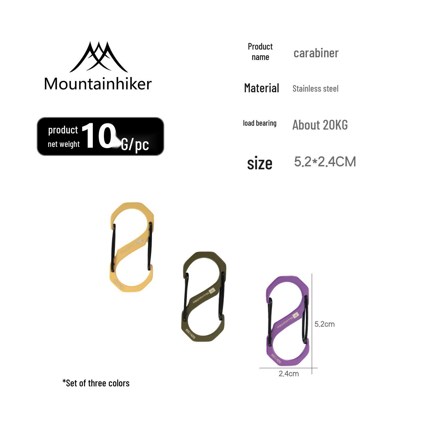Mountain Guest Multi-functional 304 Stainless Steel S-shaped Carabiner Hook