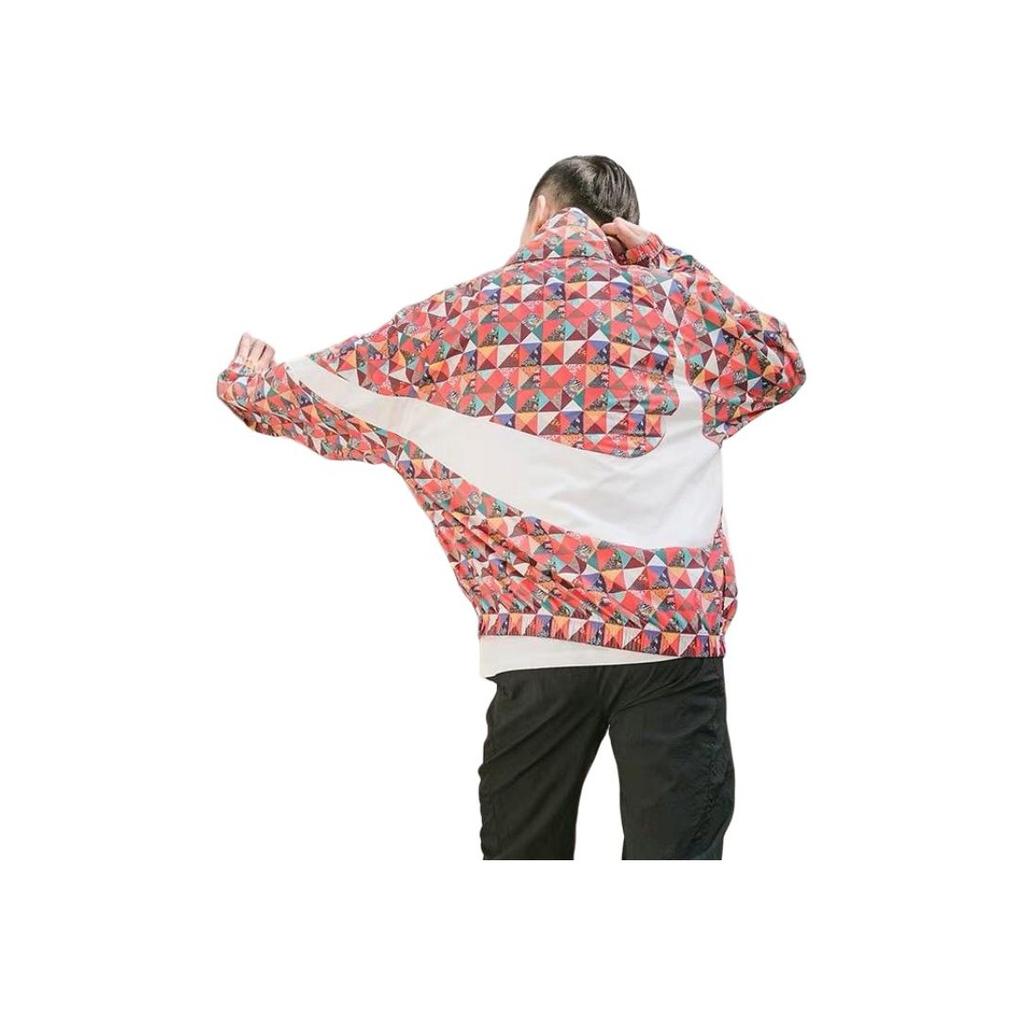 Nike Sportswear Printed Logo Half-Zip Stand Collar Jacket Men Jackets Floral CI7690-100