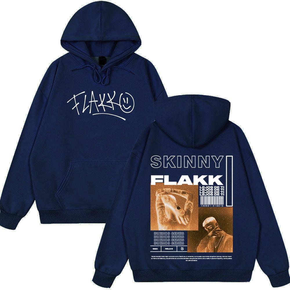 Rapper Rels B Skiny Flakk Album Gothic Hoodies Men Women Fashion Hip Hop Hooded Sweatshirts Oversized Long Sleeve Pullovers