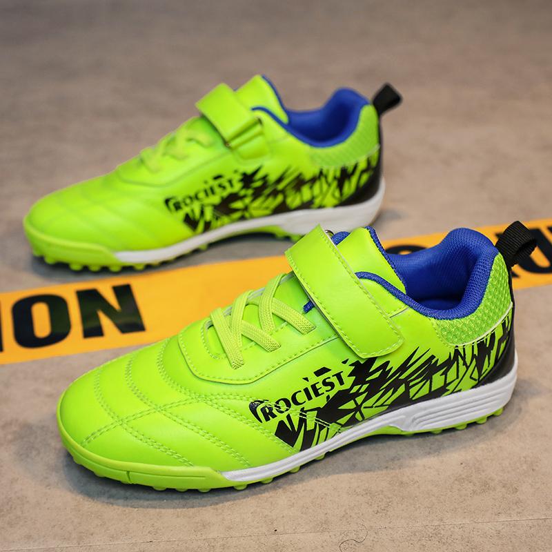 31-40 Pantofi Fotbal Copii Tineret Pantofi Fotbal Scurt Spike Velcro Antrenament Băieți Copii Ghete Fotbal