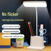 Student LED Desk Lamp with Eye Protection - Clip-on, Touch Charging, Bedside Light for Reading