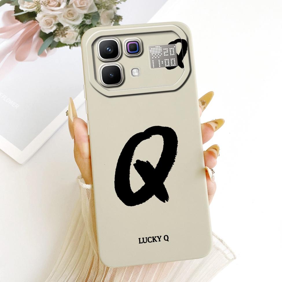 Etui Do Infinix Note 60 Pro X6878 Luksusowe Litery A-Z Modne Fajne Korona Silikonowe Funda Do Obudowy Telefonu Infinix Note60 Pro