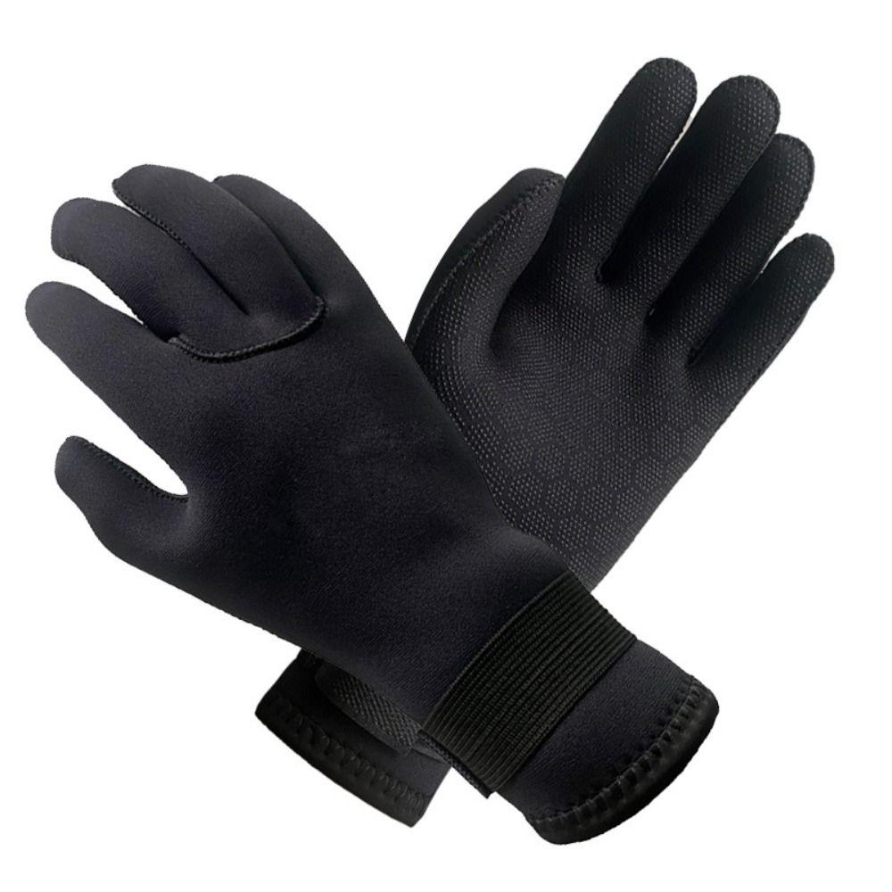 Abrasion-resistant Five Finger Gloves 3mm Neoprene Wetsuit Gloves Surfing Gloves  Rafting