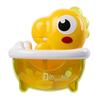 Baby Bath Toys Dinosaur Bubble Machine with Music Powerful Suction Cup Stable Non-Falling Automatic Foaming Bubble Maker for Bathtub Kids Bath Fun Toy
