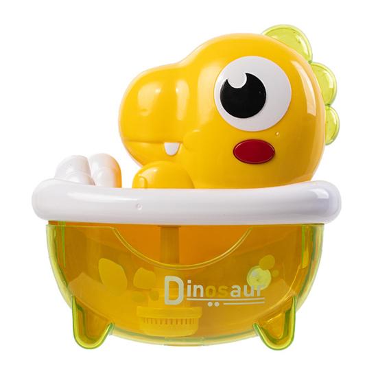 

Bath Toys Dinosaur Bubble Machine Powerful Suction with Music Cup Stable Non-Falling Automatic Foaming Bubble
