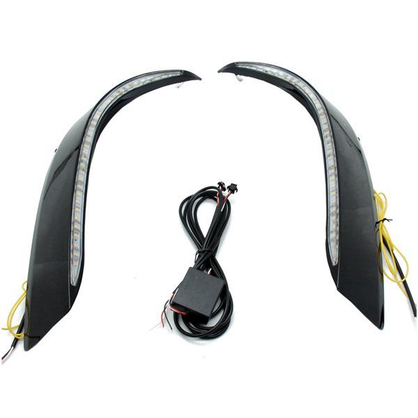 Paar 3-Farben-Tagfahrlichter mit sequenziellen Blinkern für 21-23 Toyota Crown, Highlander, Sienna