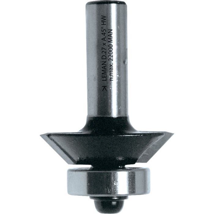 Mèche à chanfreiner - LEMAN - 4698.745.00 - D 27 mm - L.U. 5,5 mm - Angle 45°
