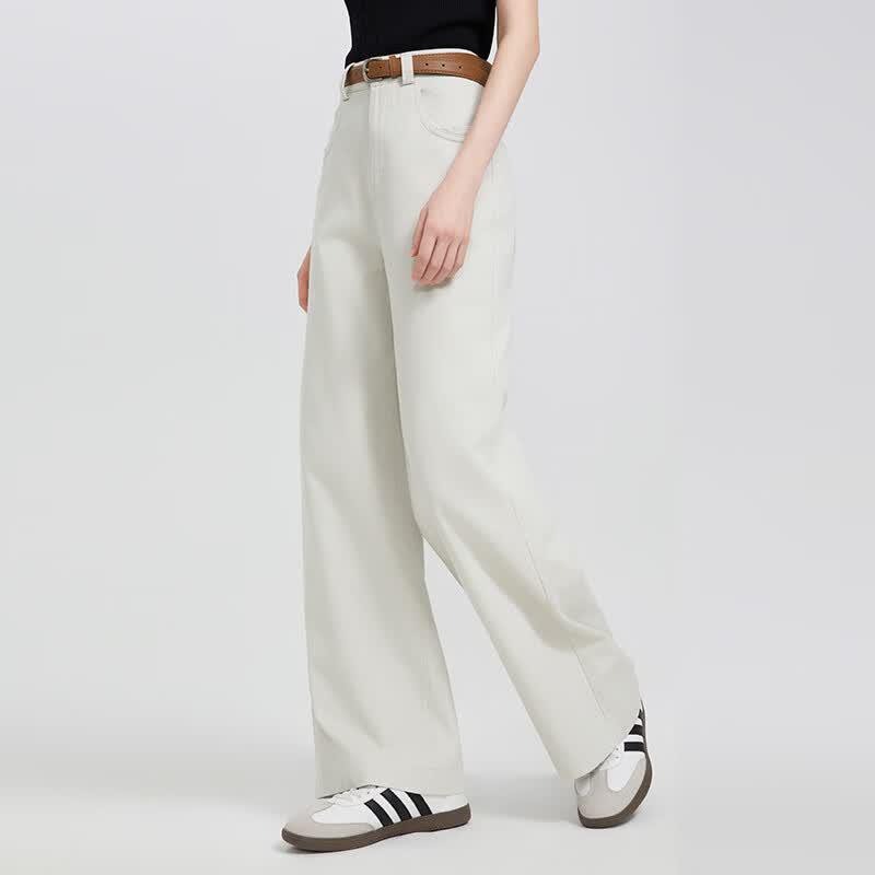 Women s Loose Pure Cotton Wide-leg Casual Pants XL