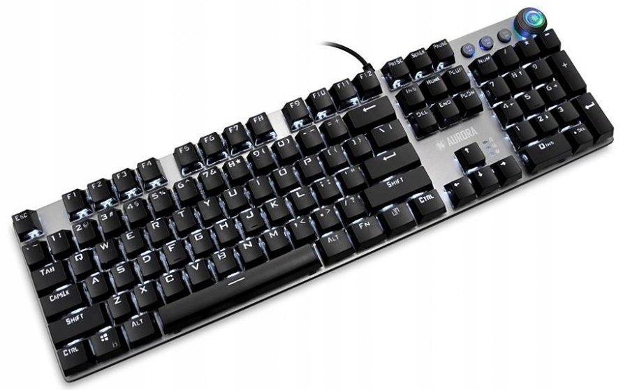 Klawiatura przewodowa iBOX Aurora K-4 Gaming, mechaniczna, podświetlana