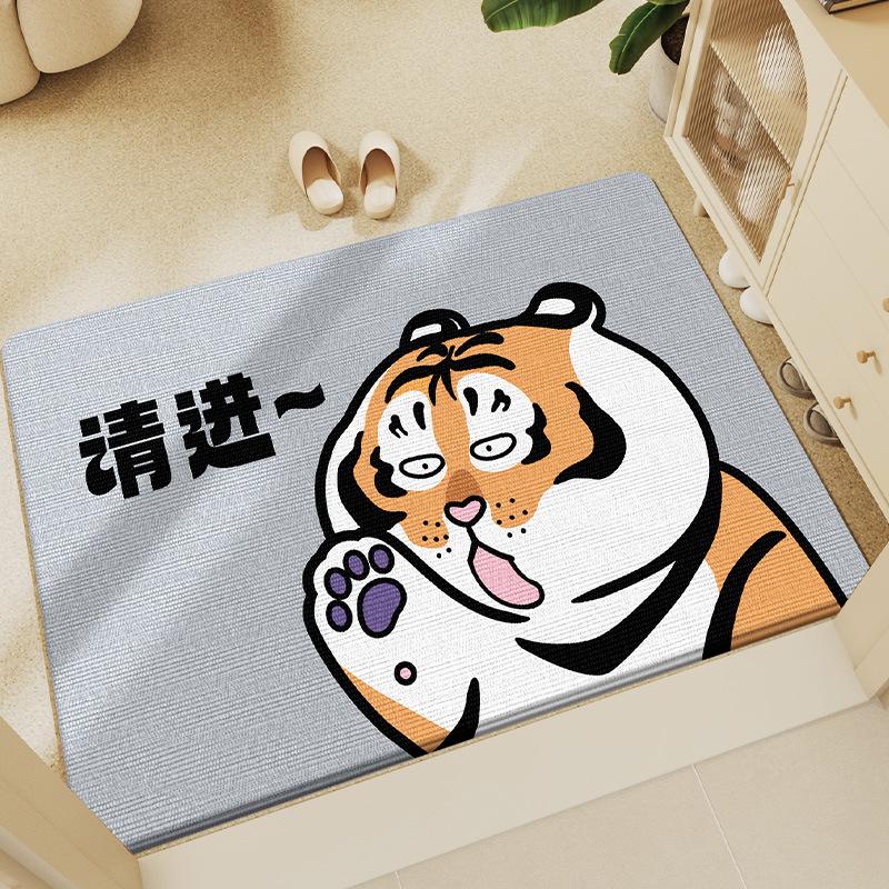 

Нескользящий коврик для входной двери Keny Velvet Cartoon, грязеотталкивающие и износостойкие коврики для ног 50*80cm