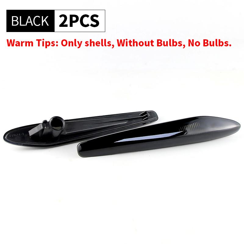 2PCS No Bulbs Car Fender Indicator Light Housing Covers Shells For Alfa Romeo 159 Sportwagon Spider Brera typ 939 2006-2011