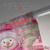 2pcs  Curtains Cute Snowman Pink Christmas Gifts Fashionable Chic Curtains Versatile Fabric Curtains Home Decor Perfect for