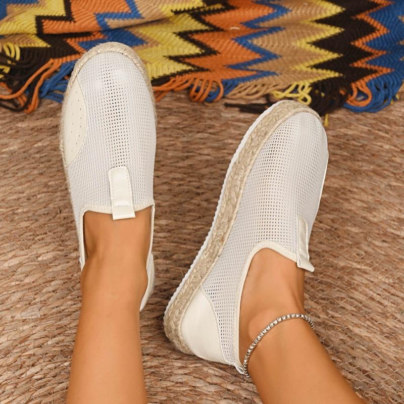 New Straw Platform Solid Color Comfortable Fashion Plus Size Women's Shoes Women's
