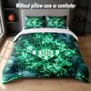 Real Betis Football Design Bed Bedding Set 1 Duvet Cover + 2 Pillowcases Soft Breathable Household Bed Linens
