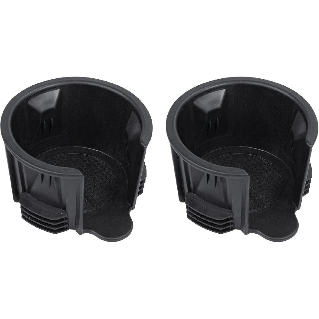RLB-HILON 2PCS Central Console Cup Holder Ert Compatible With Land Rover Range Rover/Range Rover Sport / LR3 / LR4 LR021330 Black
