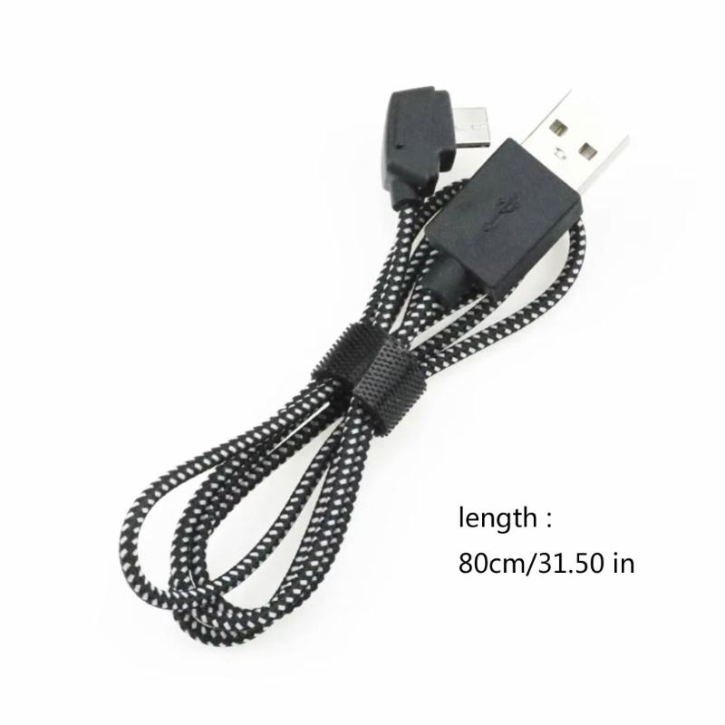 Nylon Braided Charging Cable for Yu 2 Air Professional Remote Controls Fast Charging Design Compact Accessory