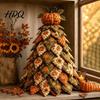 Idee Regalo Pensate Fatte a Mano Kit Creativo Patchwork Vintage Kit Artigianale Albero di Natale in Tessuto Trapuntato Fai-da-te Set da Cucito di Natale da Tavolo per Principianti