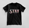 Custom Stay Positive Graphic T-shirt Design Unisex Jersey Short Sleeve Tee