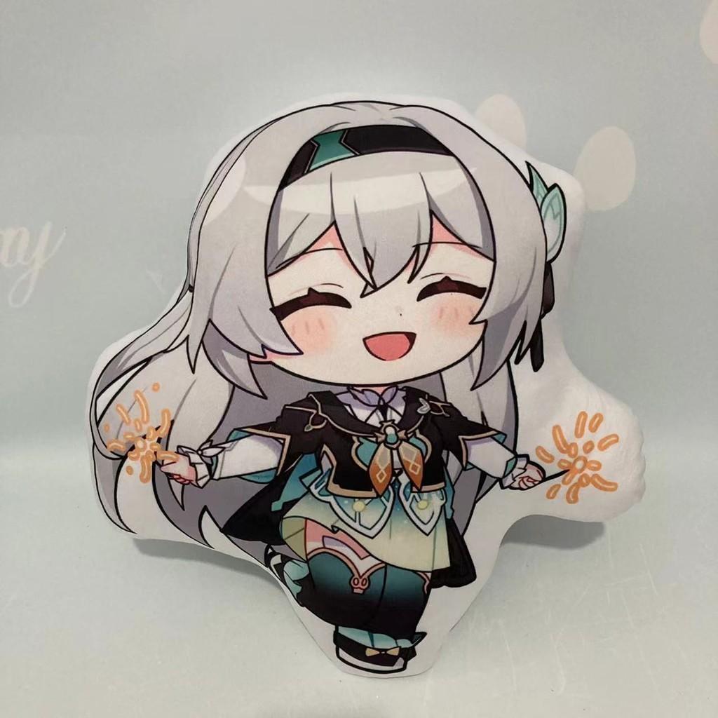 Anime Honkai Star Rail Plush Pillow Soft Crystal Velvet Hugging Cushion 45cm