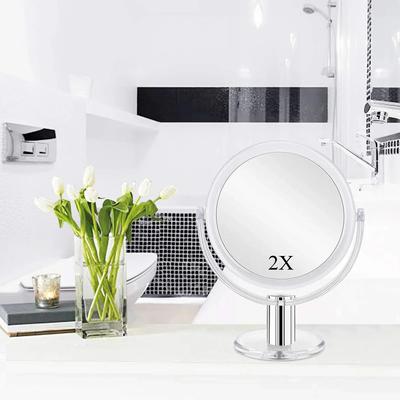 ,Fabuday Magnifying Makeup Mirror Double Sided, 1X 2X Magnification Mirror,TransparentTable Top Vanity Mirror