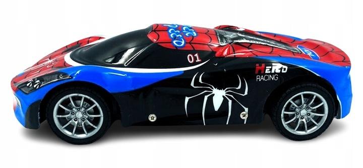 Samochód Sportowy Spiderman Zdalnie Sterowany Auto Na Pilota R/C Światła