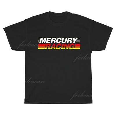 New Shirt Mercury Racing Outboard Decal Logo American TShirt Funny Size S To 5XL Unisex T-Shirt