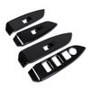 RUIQ Mazda DK Series Interior Door Window Button Switch Panel Cover Piano Specially Designed for the Mazda CX3 CX-3 Garnish, Black,