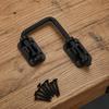 Swing Arm Latch Metal RV Door Compatible for Hatches, Cabinets, DIYers