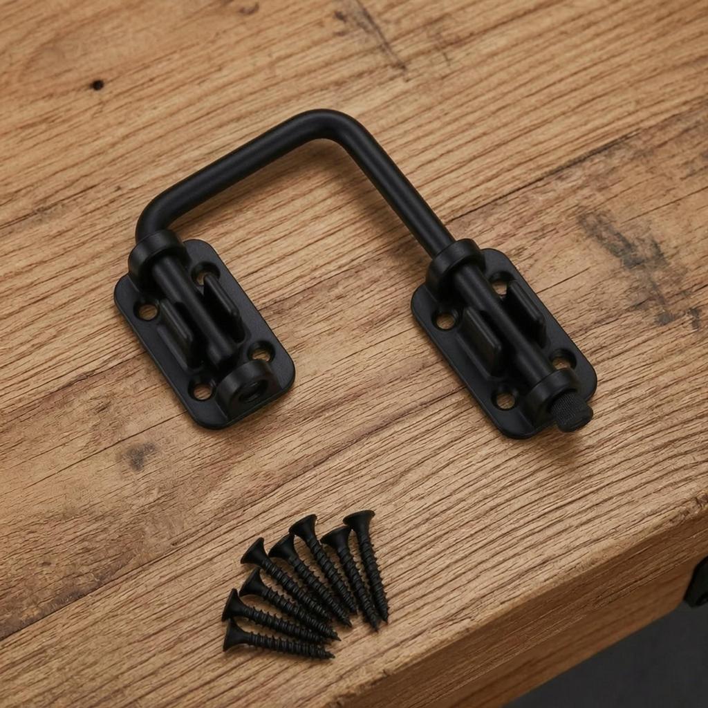 Swing Arm Latch Metal RV Door Compatible for Hatches, Cabinets, DIYers