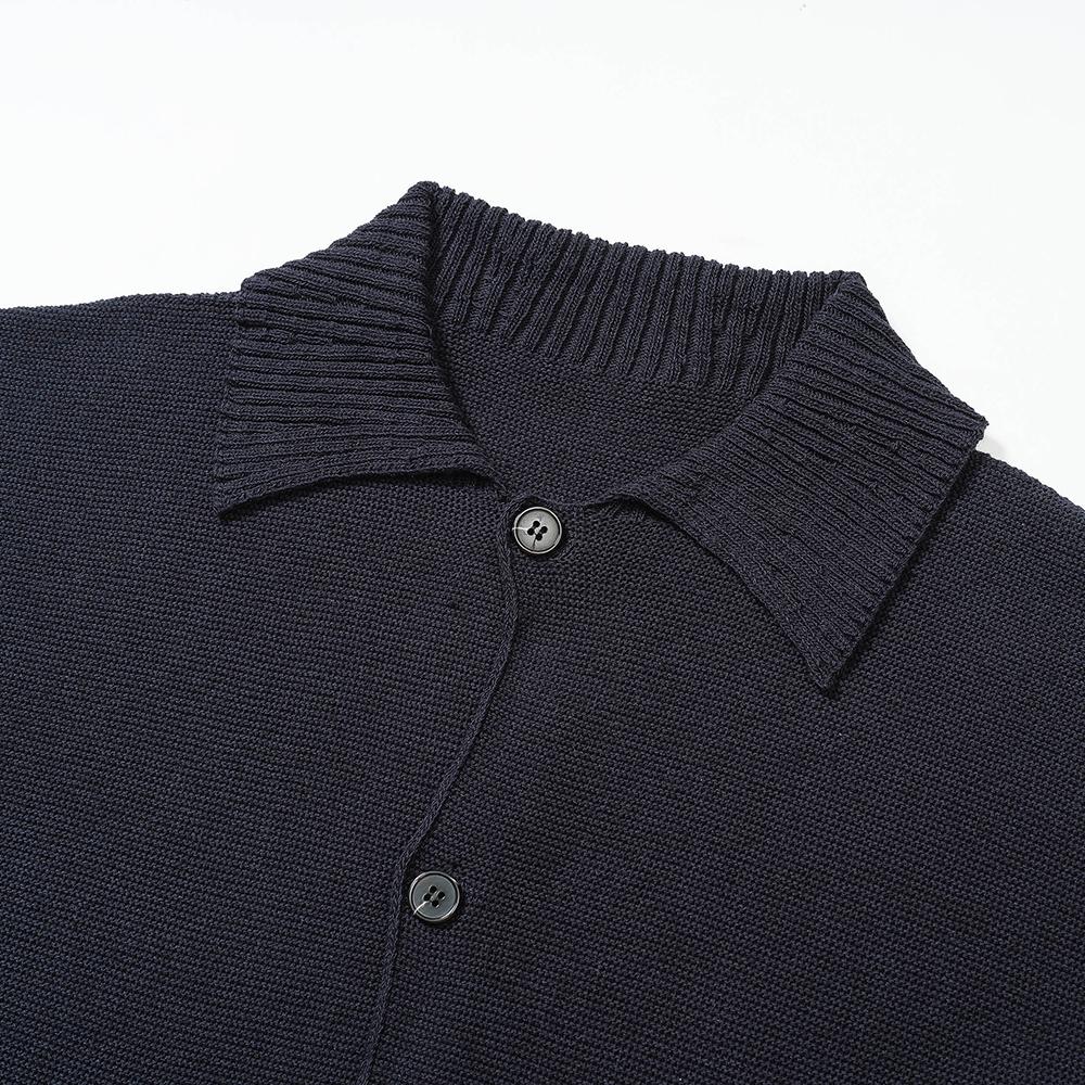 Edwardmax (Navy) Whole Garment Spring/Summer Cotton Cardigan