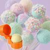 Conjunto de Molde para Cake Pop Circular Molde de Cozimento de Bola Redonda Máquina de Moldagem Cake Blast para Cake Pops Uniformes, Biscoitos, Argila, Acessório de Decoração de Bolo de Fácil Pressão