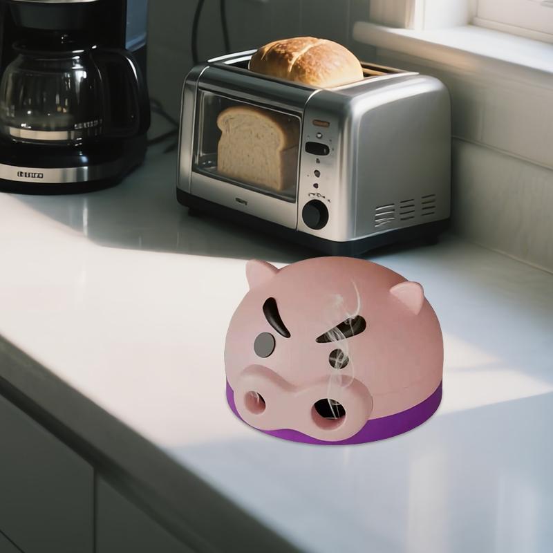 Modern Pig Mosquito Coil Holder with Tray Ornament Anti-Mosquito Fashion Sandalwood Incense Burner Home Decoration Bedroom Decor
