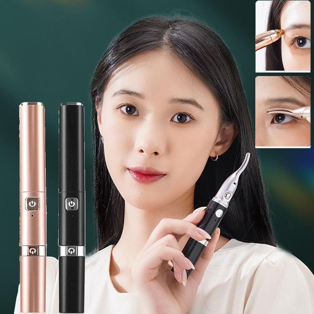 Dual Head Heated Eyelash Curler Two-Gear Temperature Adjustment 2 in1 Eyelash Clip Party