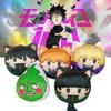 Cute Mob Psycho 100 Plush Pendant Keychain With Reigen, Teruki, Ritsu, Dimple, And Mob Characters