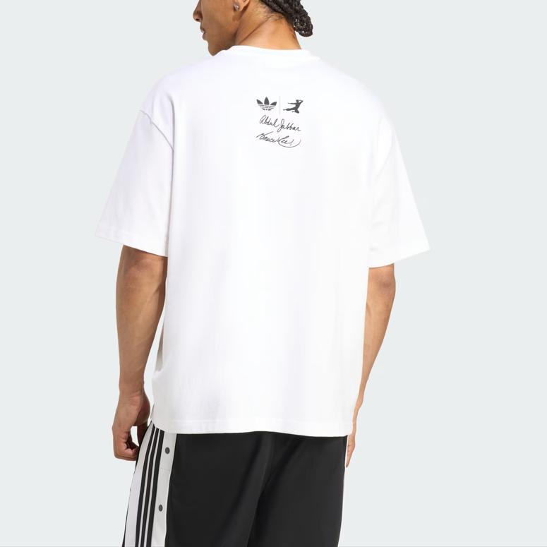 Adidas Originals Hot Shot Graphic Loose Fit Crew Neck Short Sleeve T-Shirt Unisex Tops JZ7907